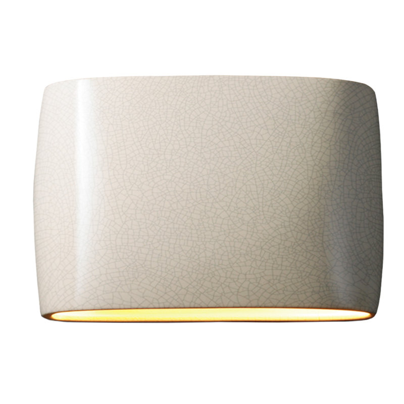 Applique murale 2 lumières Armance, H 9,75 po x l 16 po x P 4 po, Blanc craquelé