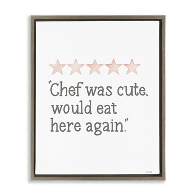  Art mural encadré «Cute Chef» par House Fenway