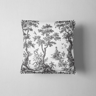 Phuket Toile Reversible Pillow Cover