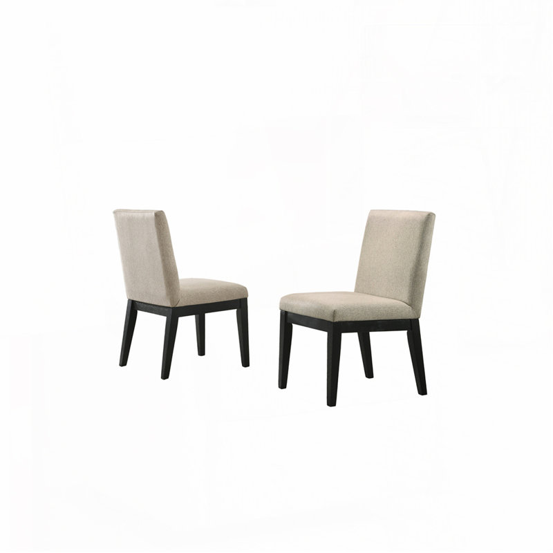Chaise d'appoint en tissu, Beige/noir