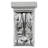 Endurathane Apollo Leaf Corbel, 3 1/2"W x 2 3/4"D x 6"H, Factory Primed