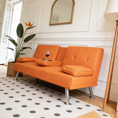 67-inch Double Folding Sofa Bed