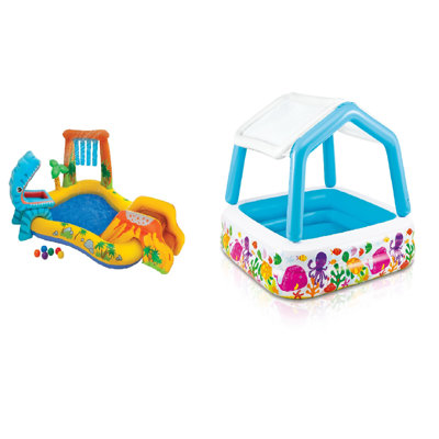 Piscine gonflable en plastique 3,6 pi x 7,9 pi x 6,25 po Intex
