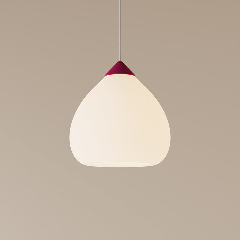 Gulp Pendant Light, 14.6" H x 9.45" W x 9.84" D, Sedona, White