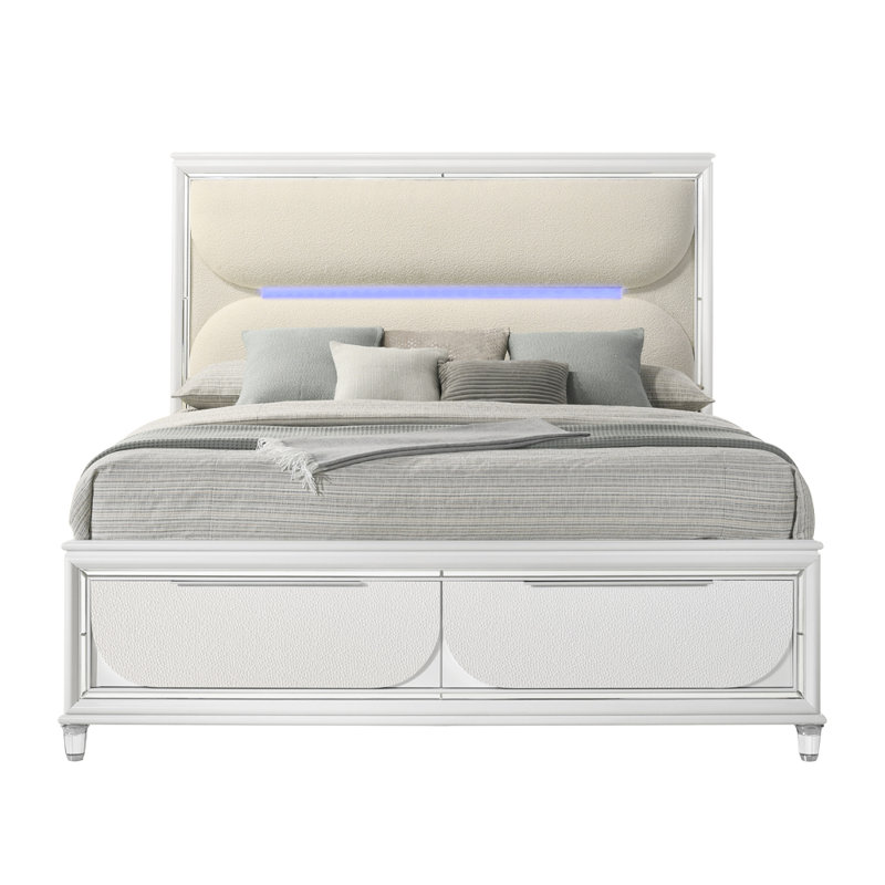 Nuura Queen Bed W/Storage & Led, King