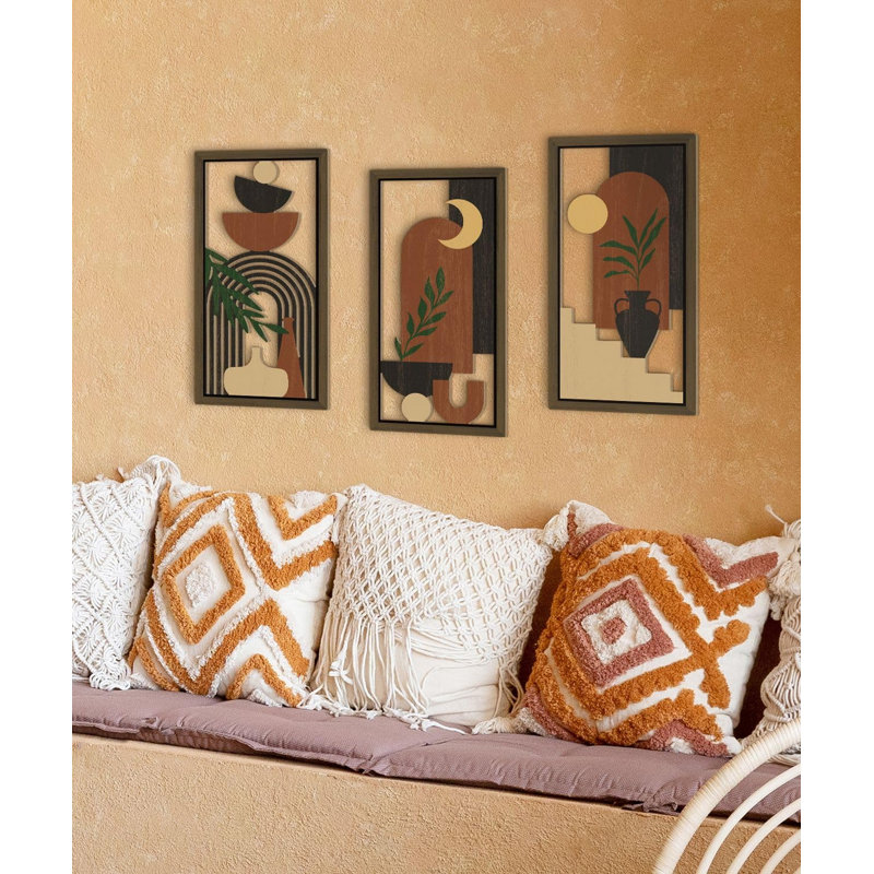 Ensemble d'art mural bohème abstrait Boho