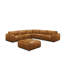Canapé modulaire en cuir fleur Fernagh-351337396