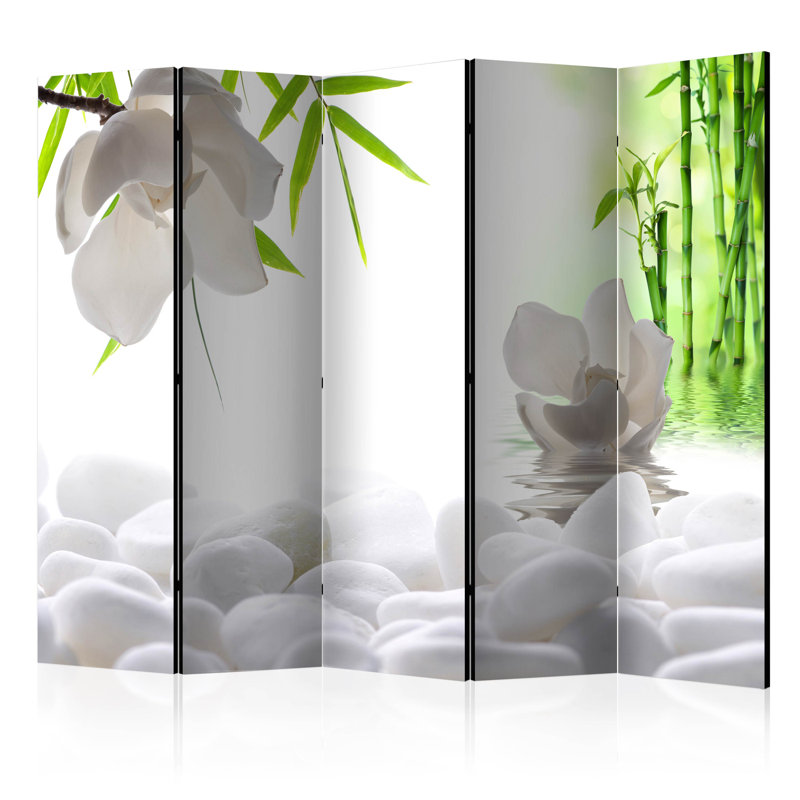 Mamora Solid Wood Folding Room Divider, 5