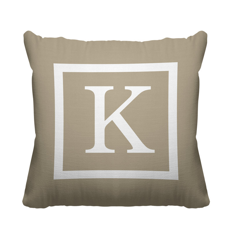 Coussin Colter, Beige, L 15 po x H 15 po, H 17 po x l 17 po