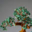 Genuine Green Aventurine Gemstone Bonsai Tree in Round Ceramic Pot (8.5")