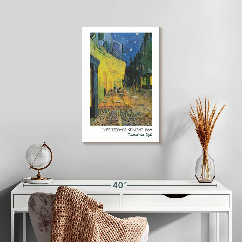 Affiche de l'exposition Cafe Terrace Van Gogh, H 24 po x l 16 po