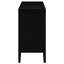 Buffet rétro noir avec tablettes réglables - Personnalise votre armoire de rangement pour augmenter la capacité de la maison