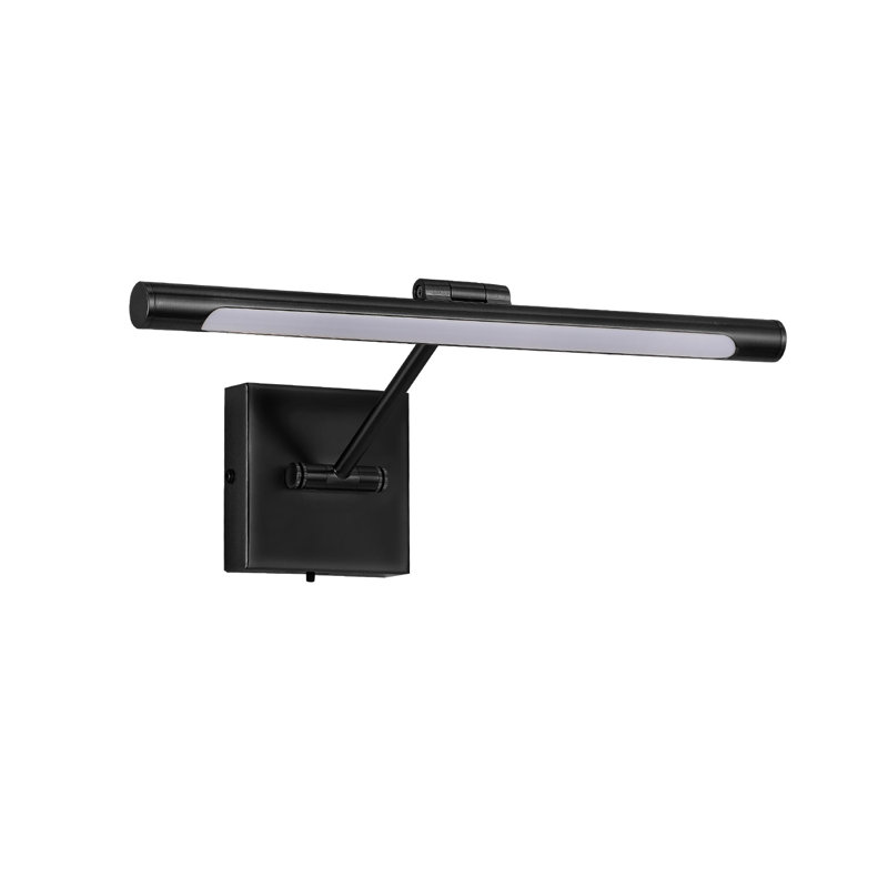 1-Light Dimmable LED Picture Light 3000K/4000K/5000K Adjustable, 640 Lumens, 4.33" H x 16" W x 9.06" D, Matte Black
