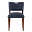 Ensemble de chaises en similicuir bleu Bryson MIndiaight - ensemble de 2 pièces