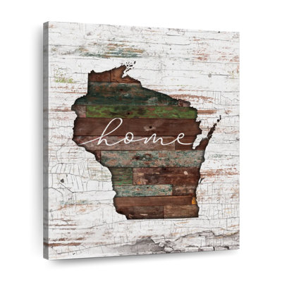 " Wisconsin Home Map " by Jorge S
