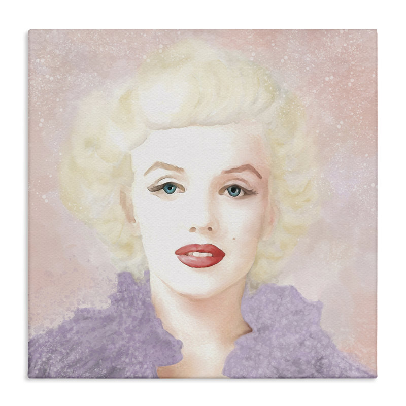 «Pastel Marilyn Portrait» par Amy Hall, H 17 po x l 17 po