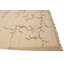 Tapis oriental beige à motif floral indien 9 x 12 Dhurrie