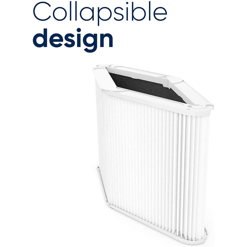 White Polypropylene and Carbon Air Purifier Filter