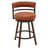Molten Bronze Finish & Saddle Brown Leatherette