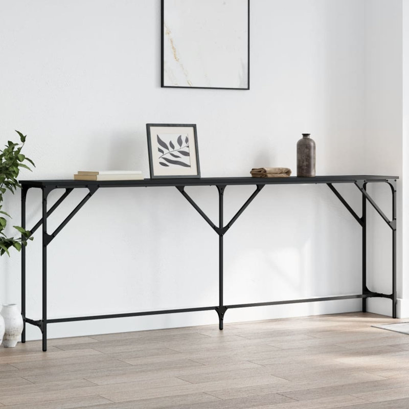 Console, H 29,5 po x l 78,7 po x P 11,4 po, Noir