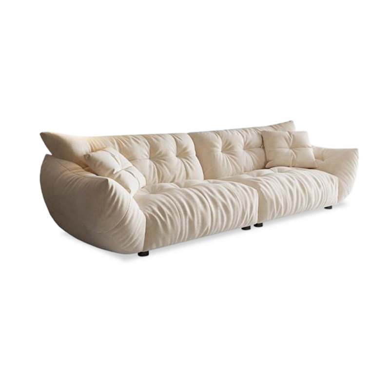 Coussin modulaire beige en polyester, Beige, H 33,07 po x l 110,24 po x P 39,37 po