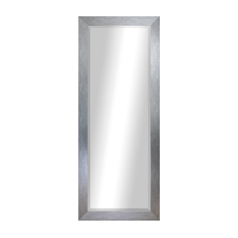 Henslee Mirror, Brushed Silver, 63.5" H x 25.5" W