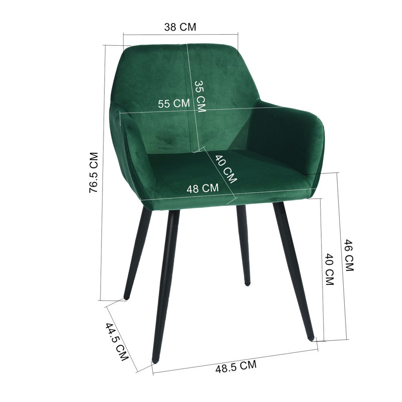 Jon Upholstered Armchair, Green