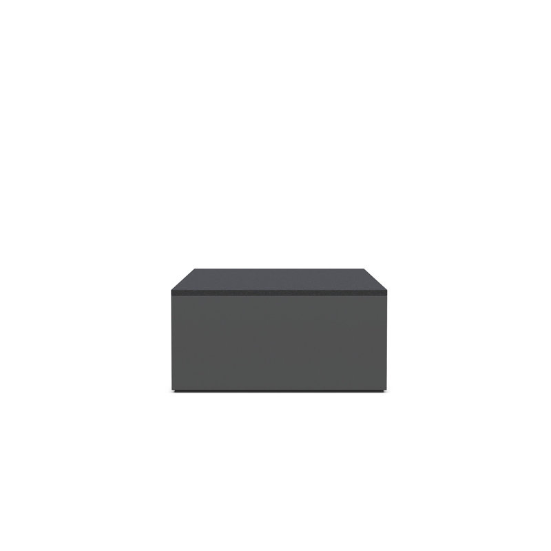 Porto Aluminum Coffee Table, Honed Absolute Black