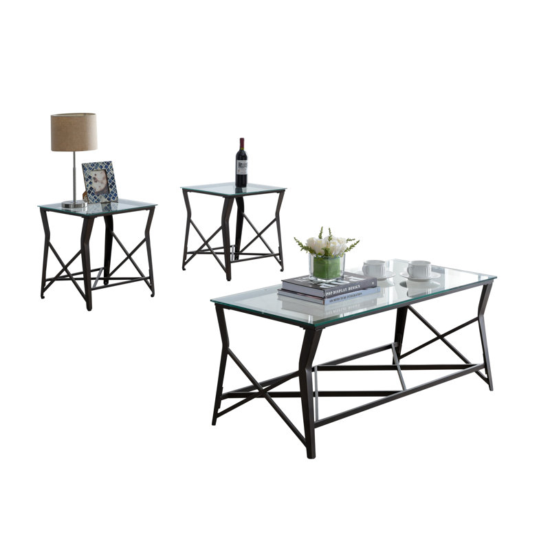 Ensemble de 3 tables basses