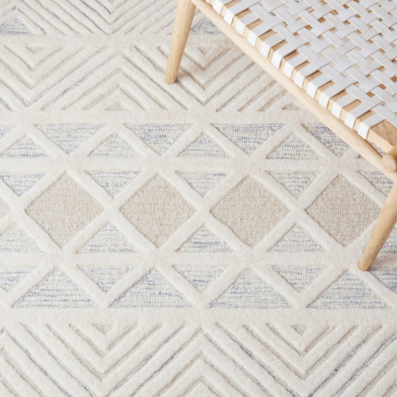 Union Rustic Artistry Hand Tufted 85% Wool, 15% Cotton Southwestern Rug