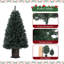 Arbre de Noël artificiel 2 pièces avec 300 lumières à DEL blanc chaud et base pour arbre de Noël