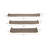 Trays and Plates Metal Aluminum Modern Design Rectangular Finish for Home Office Bedroom Living Room Decor Use Set of 3 - 1" Gold