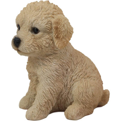 Figurine chiot Labradoodle Chawn Sitting