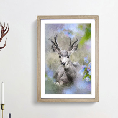 Resting Deer - Framed Print