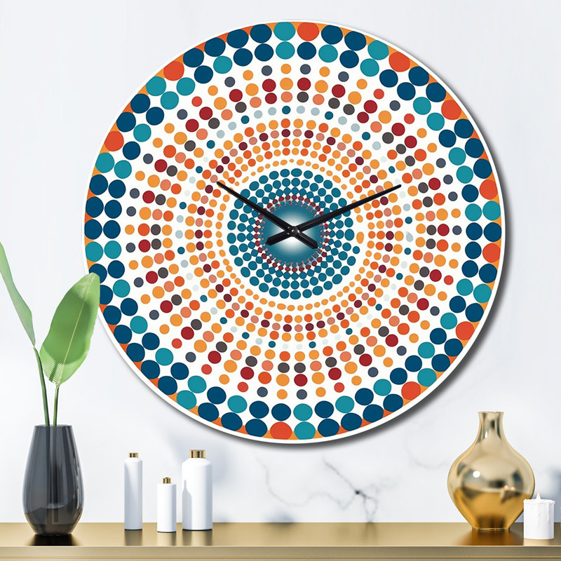 Horloge murale Boho Mandala, Grand