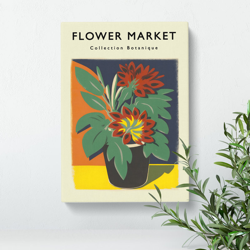 A Flower Market Exhibition Collection No.3 - Wrapped Canvas, 50cm H x 35cm W x 3cm D