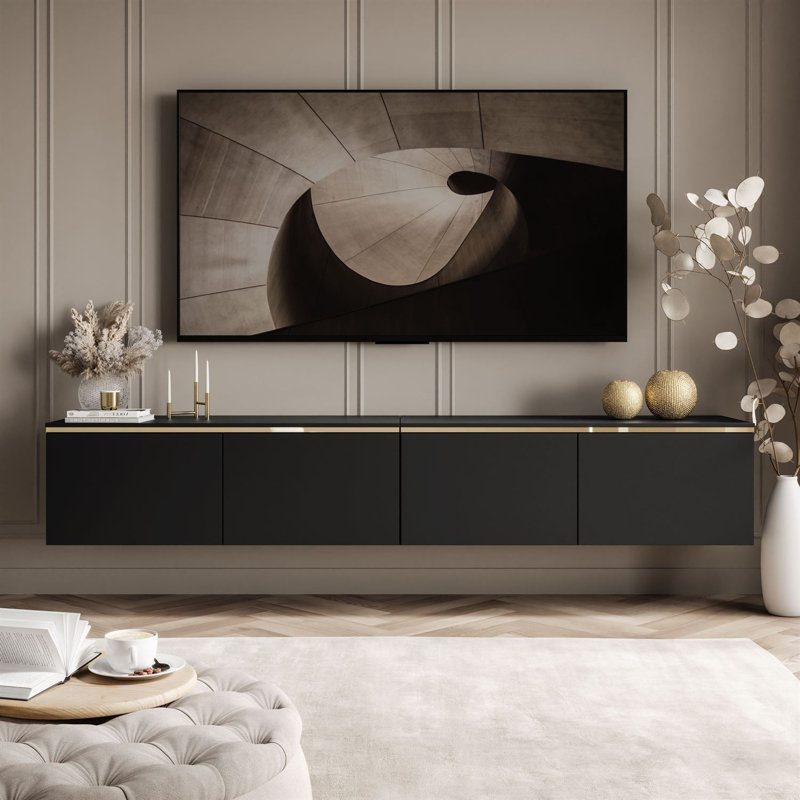 Unfinished TV Stand for TVs up to 60", Black