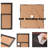Collage Picture Frame 5X7 4-Opening Rustic Farmhouse Collage Photo Frames 4X6 With Mat Family Muti Frame For Wall Decor Hanging Or Tabletop Display Black