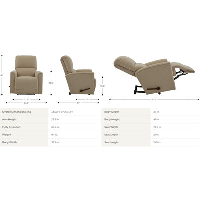 Fauteuil inclinable mural Cade