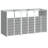 Vidaxl Wheelie Bin Storage For Triple Bins Gray 85"X31.9"X45.3" Steel-110584171