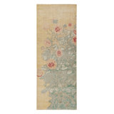 Distressed Homage Wool Floral Area Rug