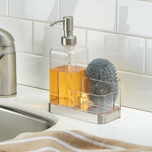 Golden Sponge Holder Kitchen Countertop Storage Basket Sink Drain Rack For Dish  Soap Scrubber Multi-functional Organizer