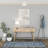 Blue/Cream Traditional Oriental Indoor Area Rug for Living Room, Dining Room, Bedroom-60903248