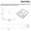 Undermount Bathroom Sink 16" X 14" Rectangular Vitreous China White Bathroom Sink with Overflow