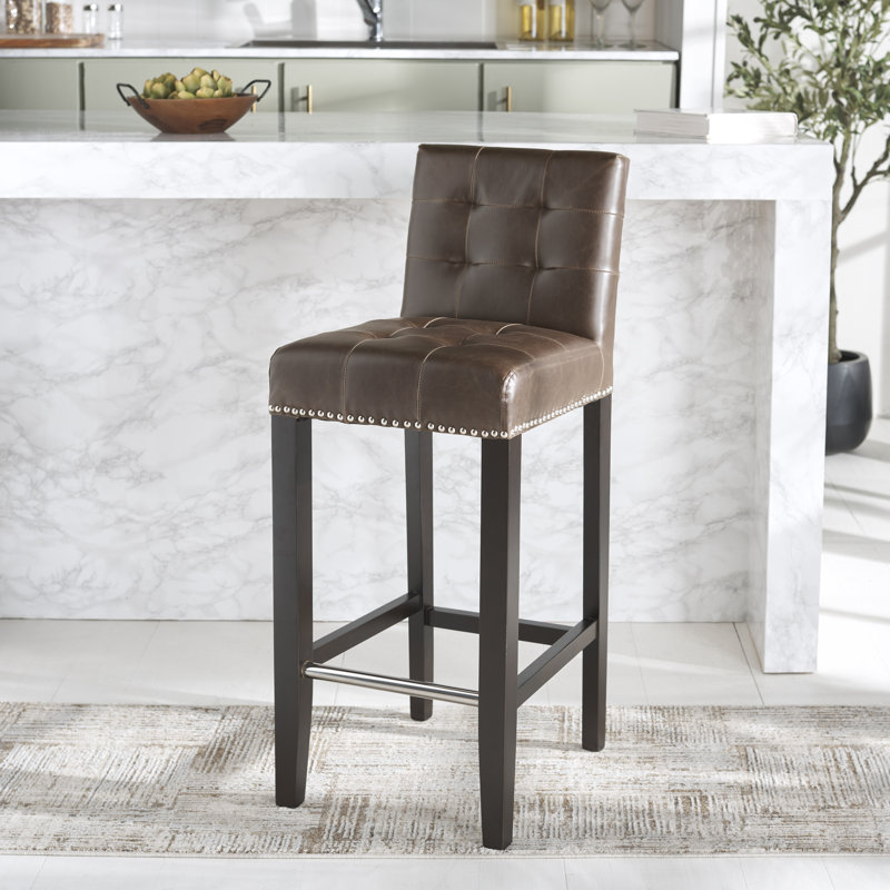 Apoloniusz Stool, Brown, Bar Stool (30" Seat Height)