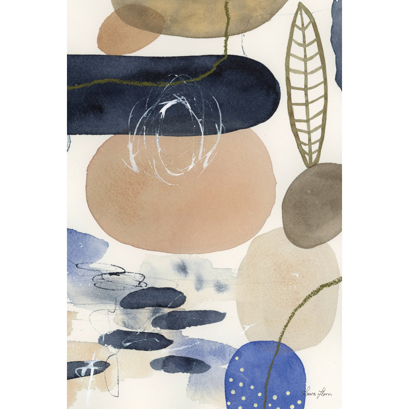 Leaves And Stones IV by Laura Horn - Wrapped Canvas Art Prints, 46cm H x 30cm W x 3.8cm D