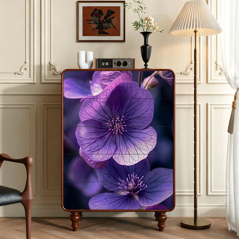 Solid Wood 5 Drawer Chest