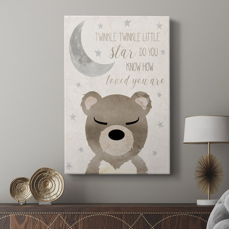 Goodnight Bear - galerie Cavas sur mesure, H 27 po x l 18 po