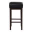 Transitional Faux Leather Seat 29-Inch Pub Height Stools Set Of 2, Solid Wood Frame-1117157402-1117157397