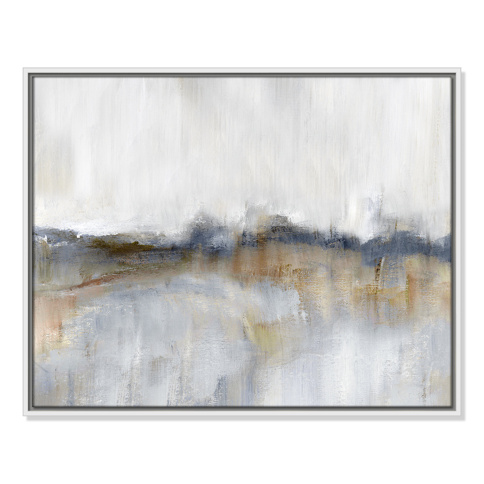 Rosebud Print by Nan, 23.5" H x 29.5" W, White